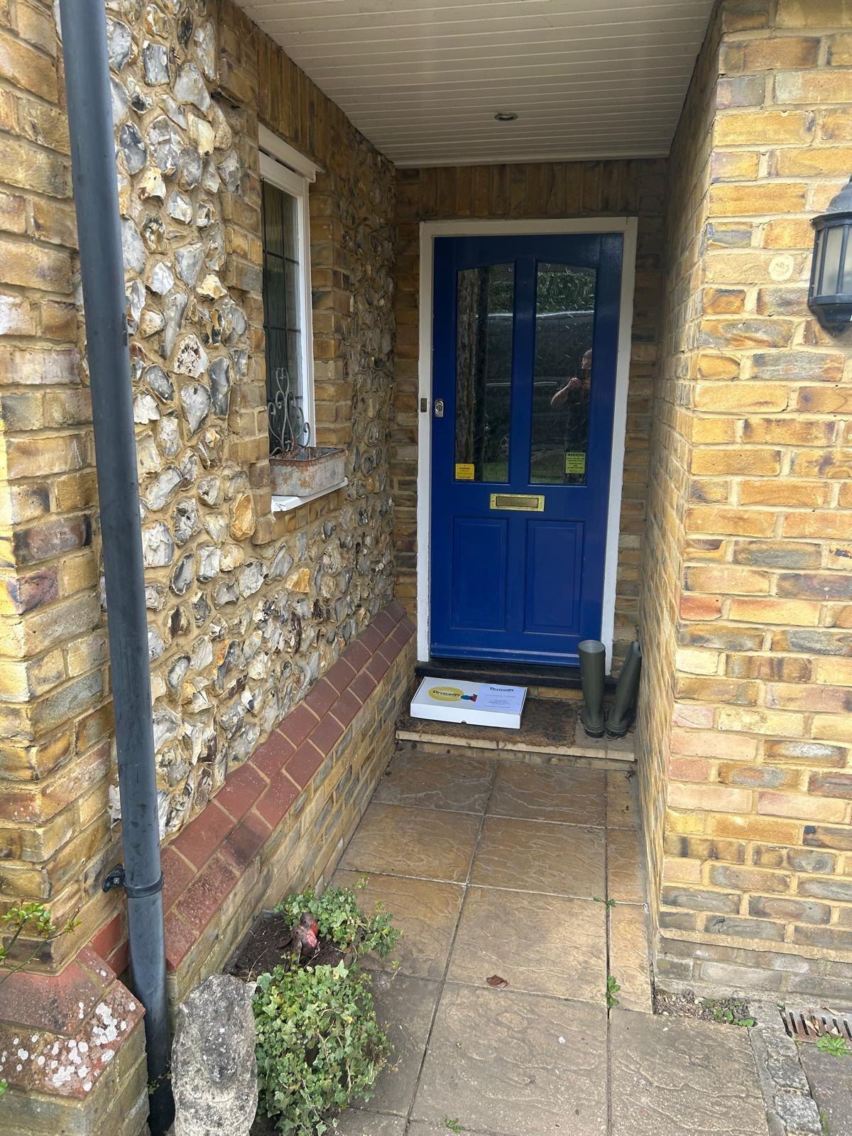 Parcel delivered at front door